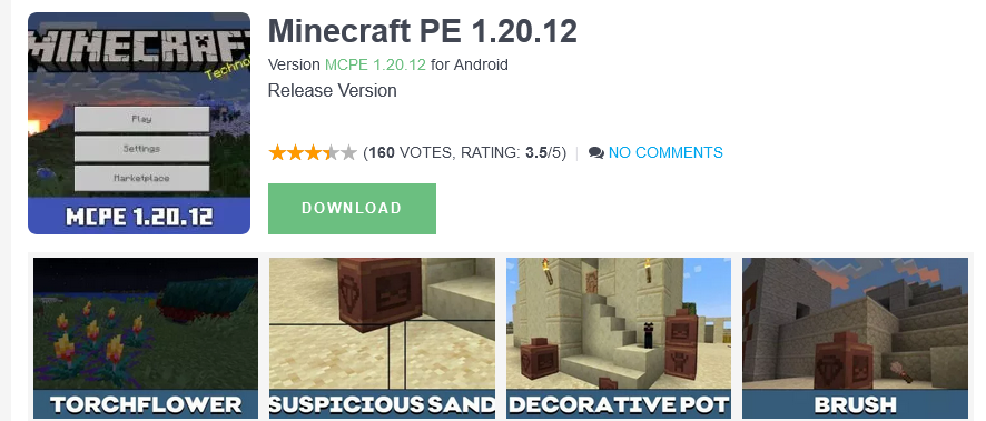 تحميل ماين كرافت 1.20.12 Download Minecraft PE